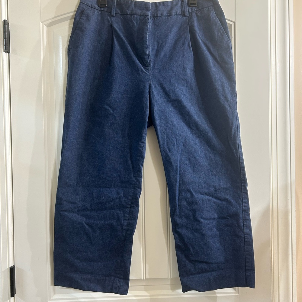 Talbots Denim Blue High Waisted Trousers